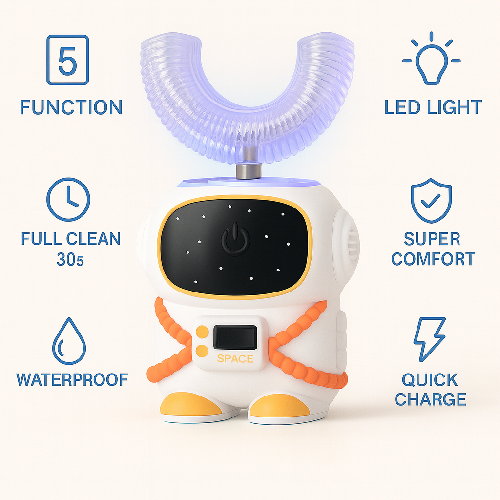 Noo&Boo U-Shaped 360° Astronaut Toothbrush